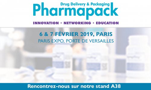 Pharmapack 6&7 février 2019 - Stand A38